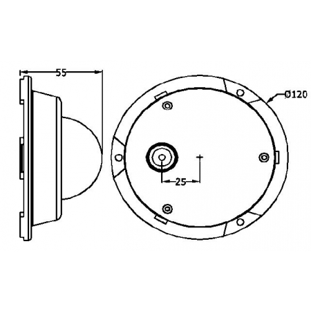 Lampa podwodna do jachtu PUM119 100 Watt